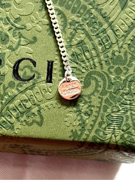 Gucci Sterling Silver 925 Chick Necklace - Aged Finish Animalier Collection. - Picture 3 of 5